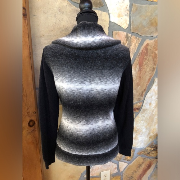 Ombre Mohair Blend AVETTE Jacket Faux Flap Pockets (M) - Picture 4 of 17